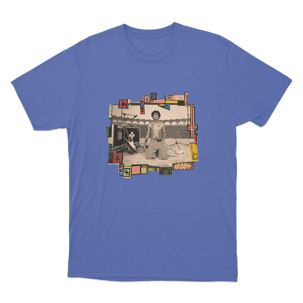 Dominic Fike Concert Collage Unisex T Shirt Blue Dominic Fike Concert Collage Unisex T Shirt Blue