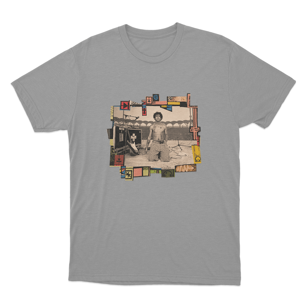 Dominic Fike Concert Collage Unisex T Shirt Grey Dominic Fike Concert Collage Unisex T Shirt Grey