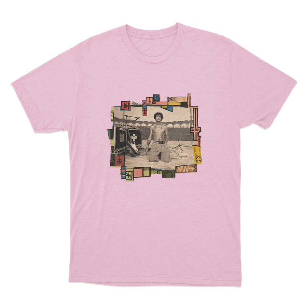 Dominic Fike Concert Collage Unisex T Shirt Pink Dominic Fike Concert Collage Unisex T Shirt Pink