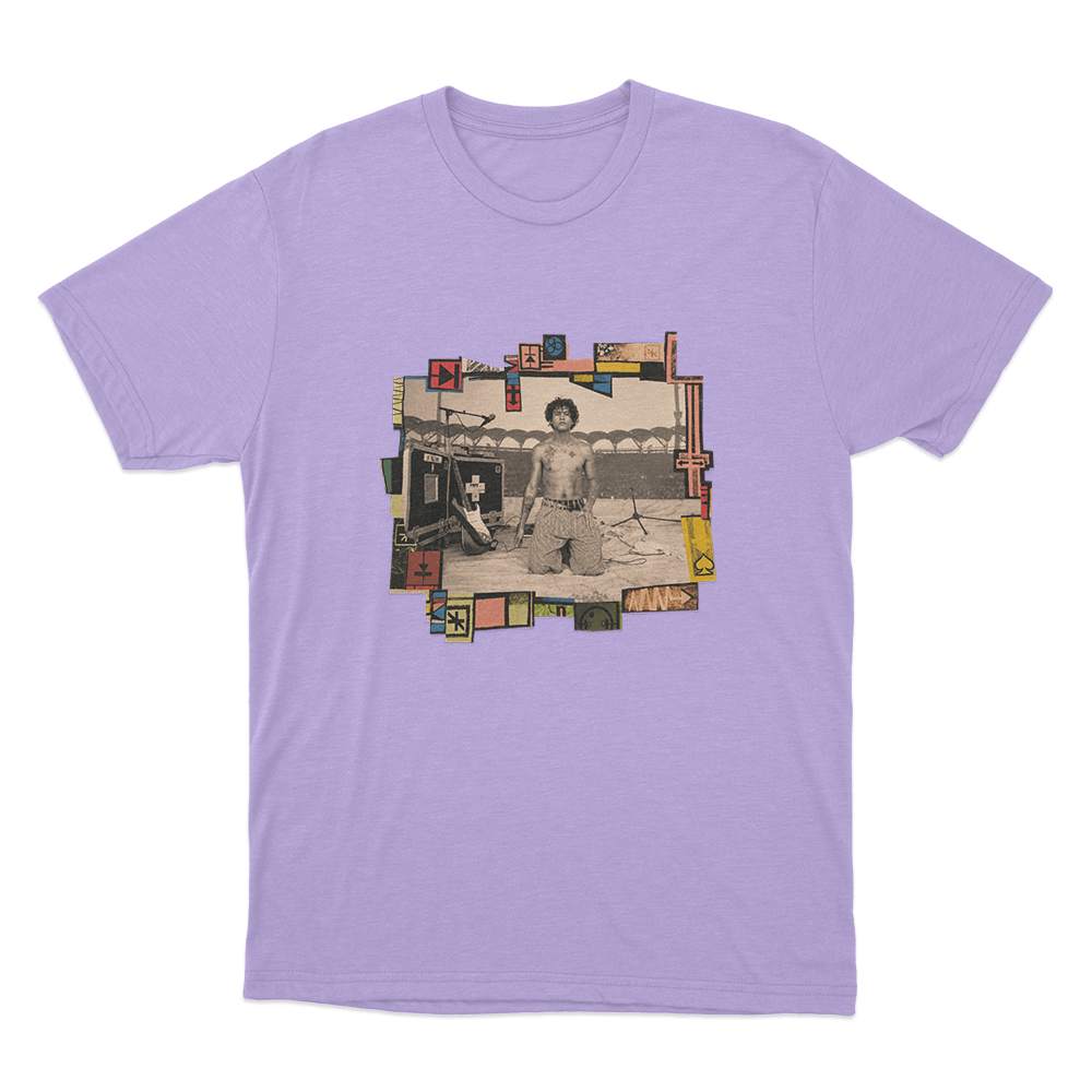 Dominic Fike Concert Collage Unisex T Shirt Purple Dominic Fike Concert Collage Unisex T Shirt Purple