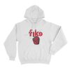 Fike All Natural Strawberry Unisex Hoodie White
