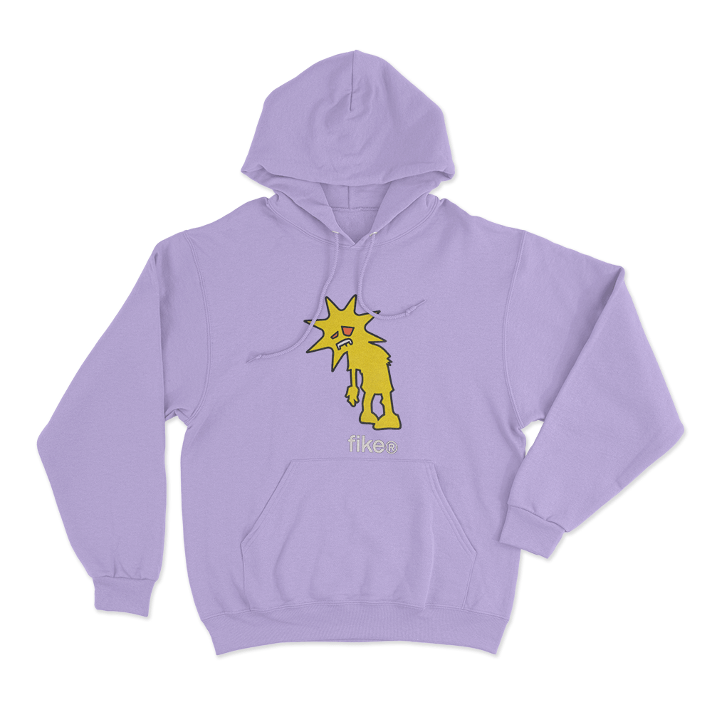 Fike Doodle Creature Unisex Hoodie Purple Fike Doodle Creature Unisex Hoodie Purple